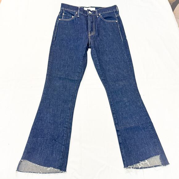 Mother Superior The Insider Crop Step Fray Clean Up Your Act Denim Jeans Size 25 - Picture 2 of 10